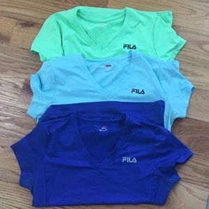 FILA sport tee shirts (lot of 3)
